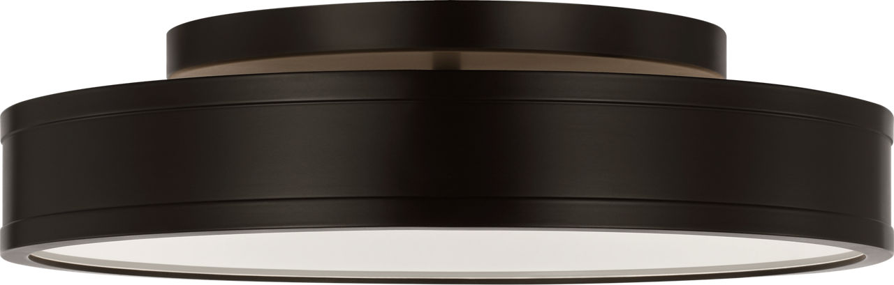 Dupont 16 Round Semi Flush in Aged Iron