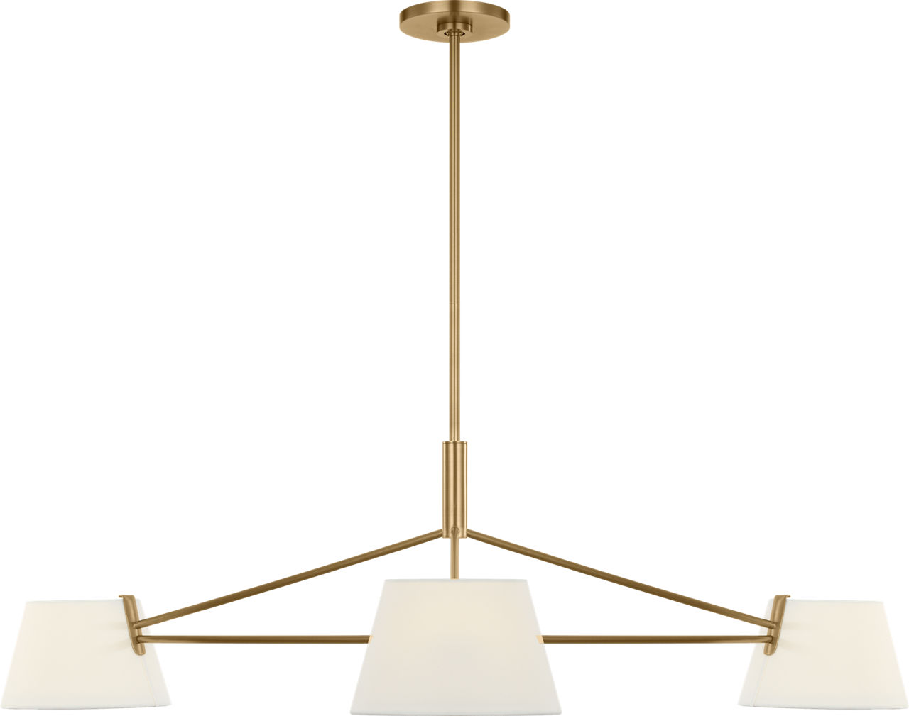 Hale 48" Chandelier in Estate Brass