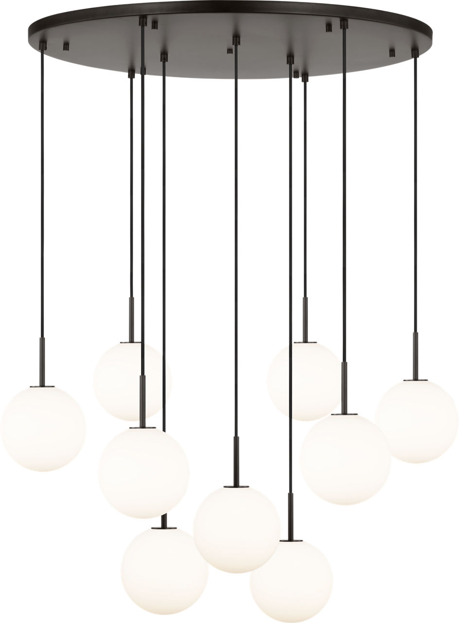 Sorelle 36" Chandelier in Aged Iron
