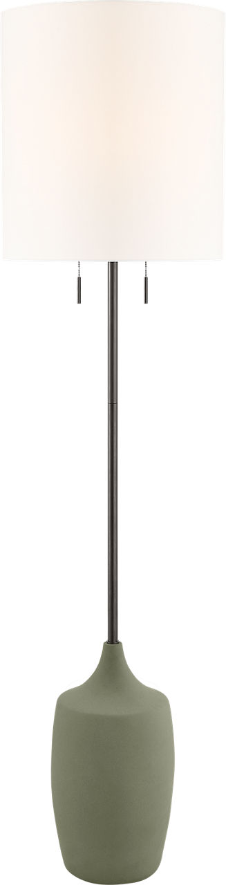Sayer 62 Floor Lamp in Sage Stoneware