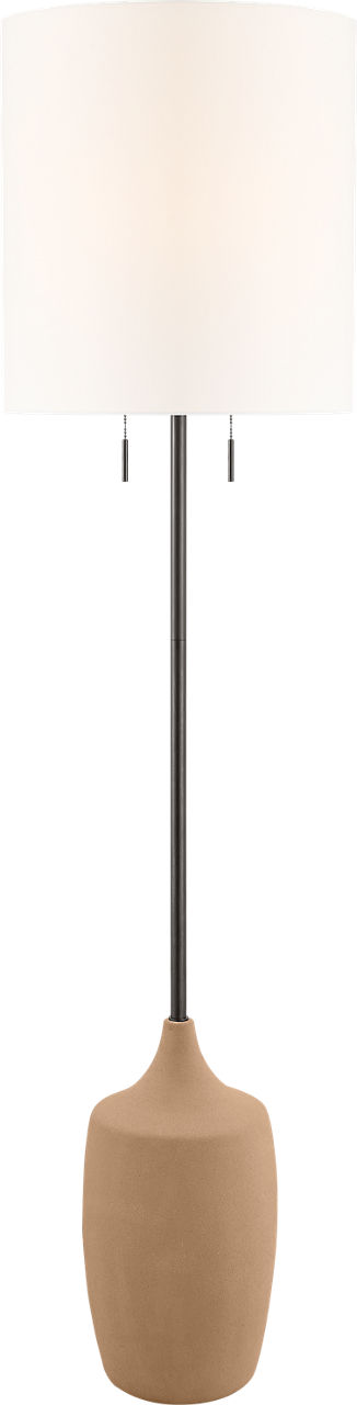 Sayer 62 Floor Lamp in Toast Stoneware