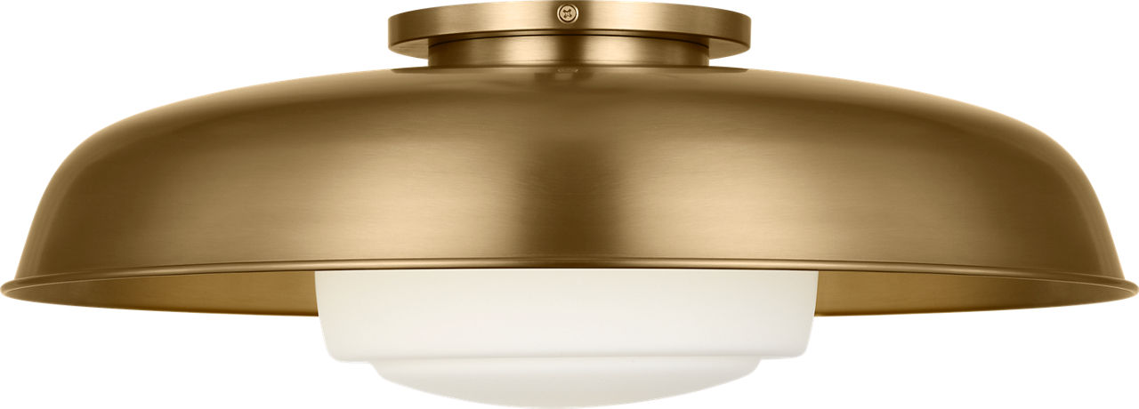 Liora 20" Flush Mount in Estate Brass
