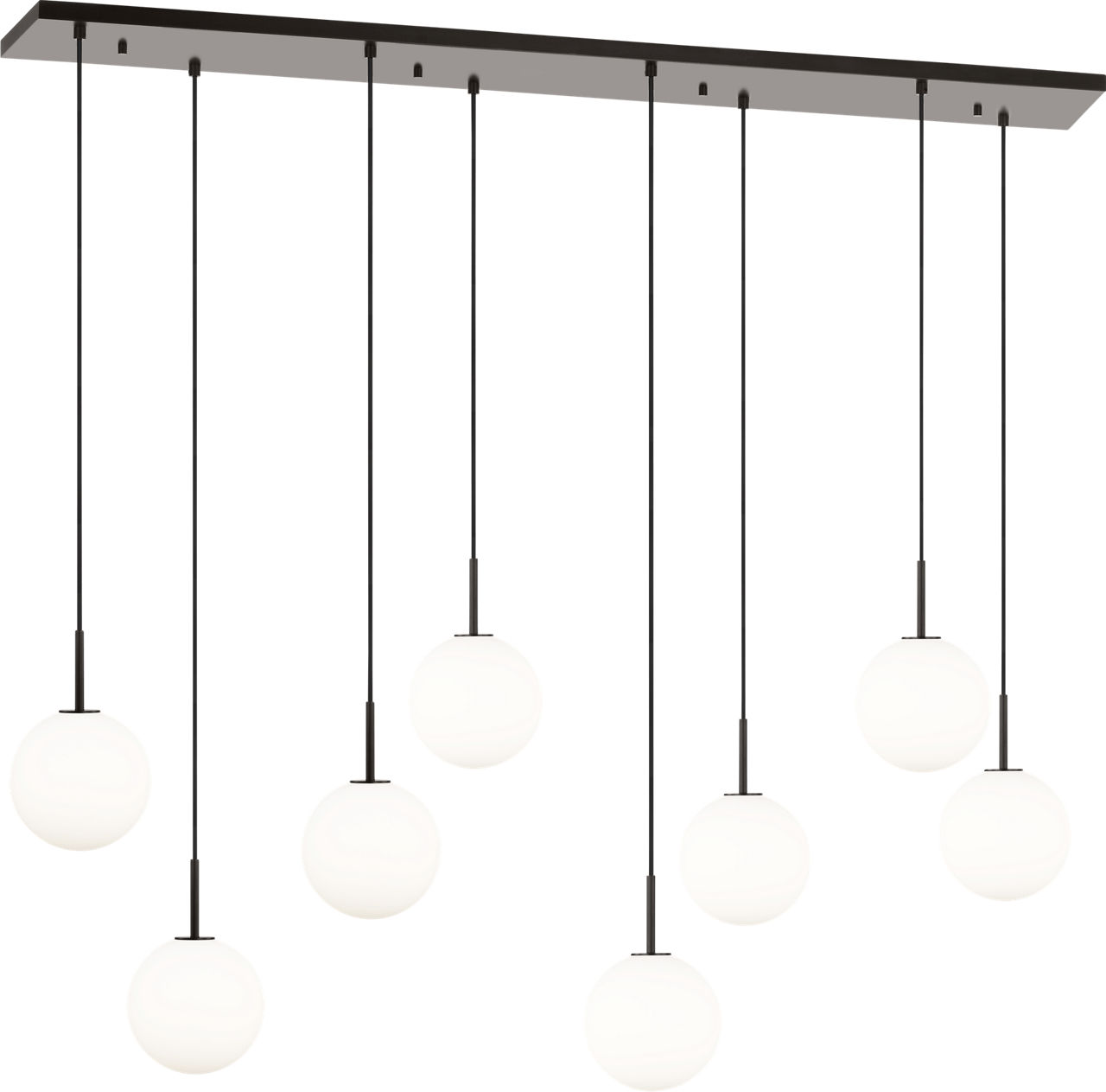 Sorelle 60" Linear Chandelier in Aged Iron