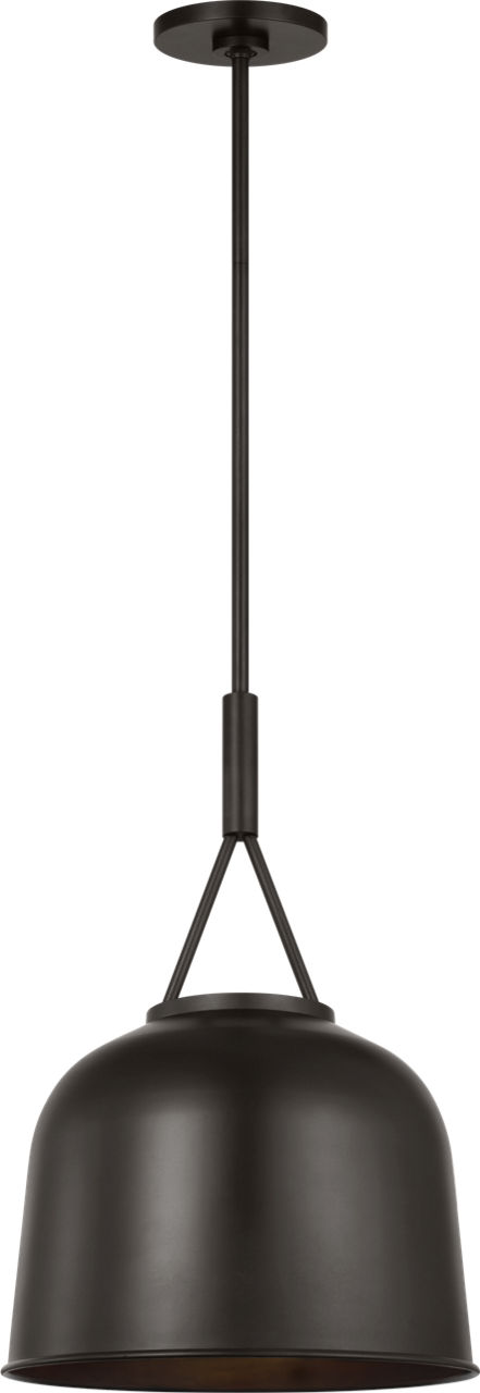 Liora 12" Pendant in Aged Iron with Aged Iron Shade