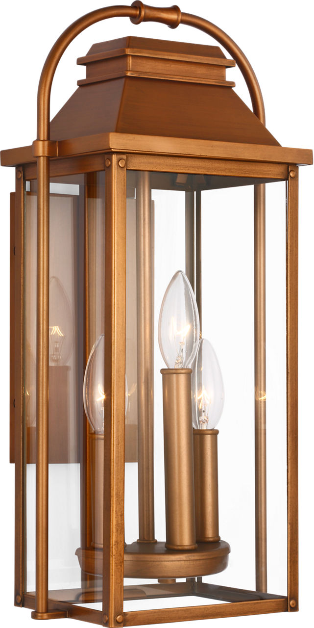 Wellsworth Small Wall Lantern Natural Copper