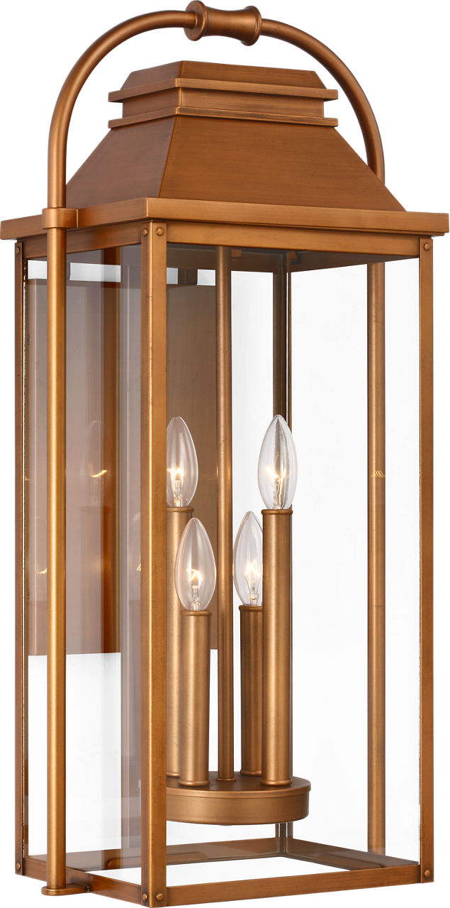 Wellsworth Large Wall Lantern Natural Copper