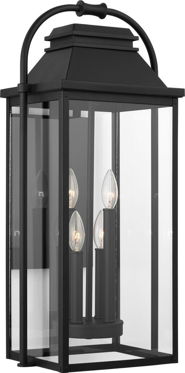 Wellsworth Large Lantern Textured Black