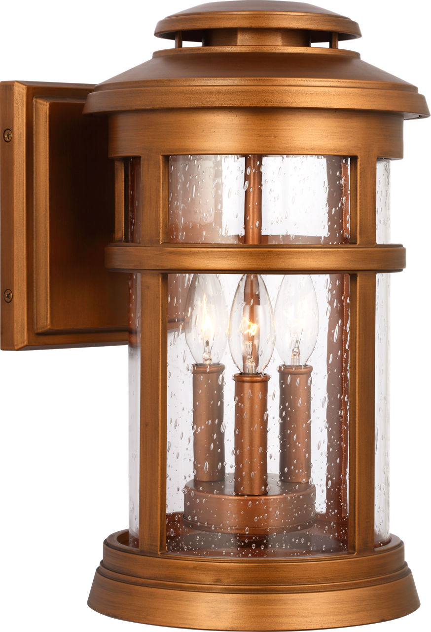 Newport Medium Wall Lantern Natural Copper