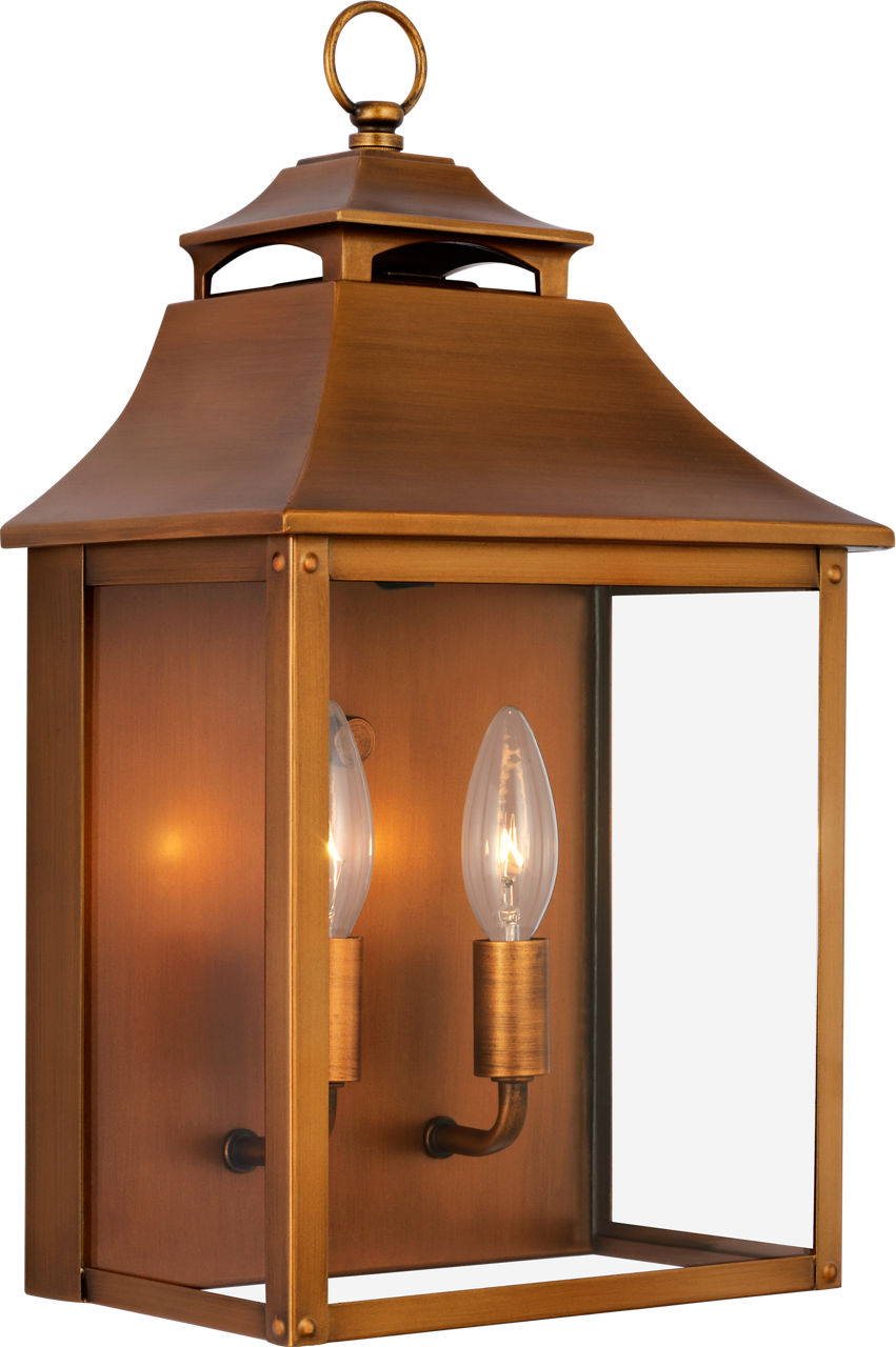 Galena Pocket Wall Lantern Natural Copper