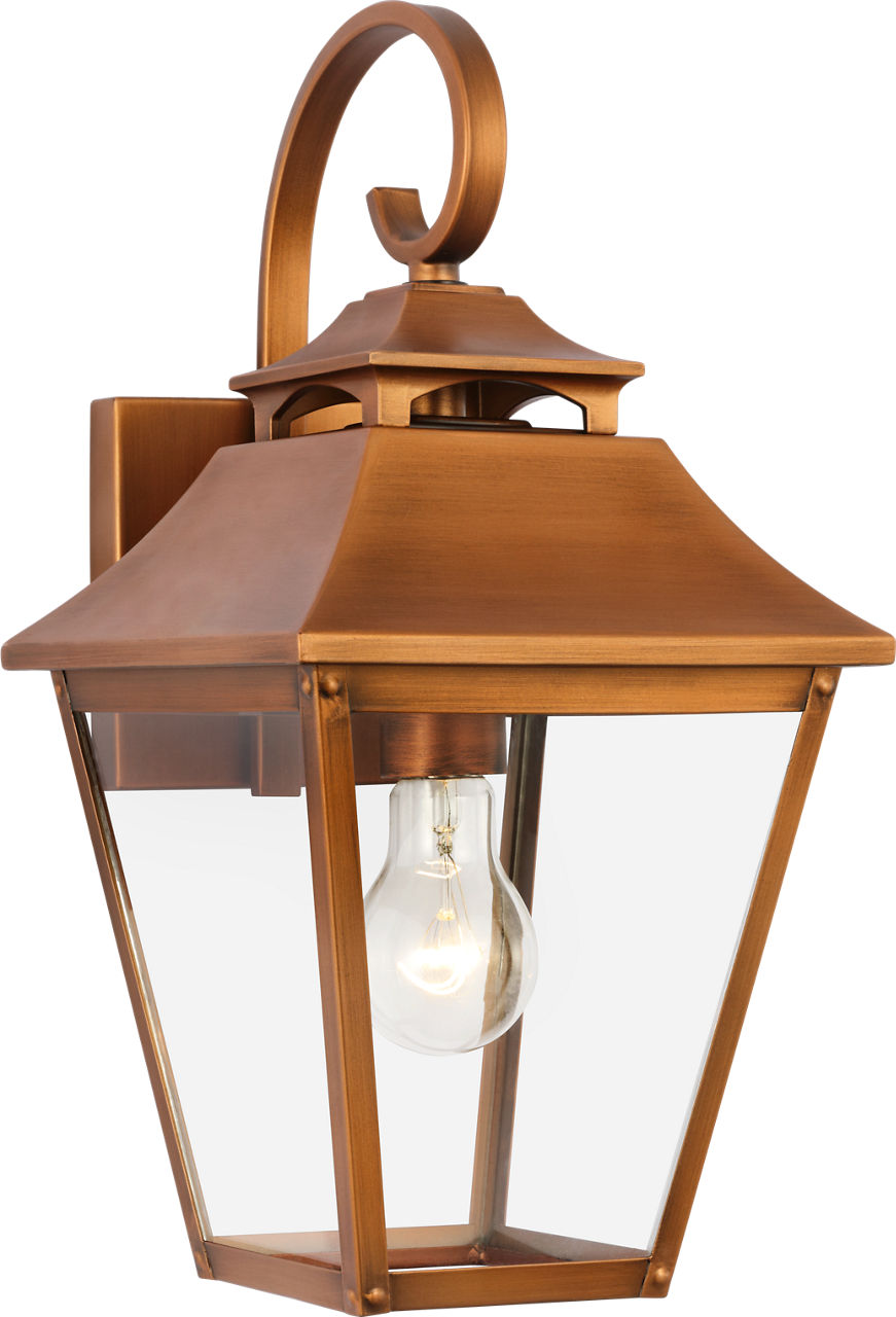Galena Small Wall Lantern Natural Copper