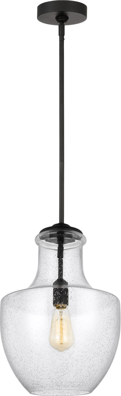 Baylor One Light Pendant in Midnight Black