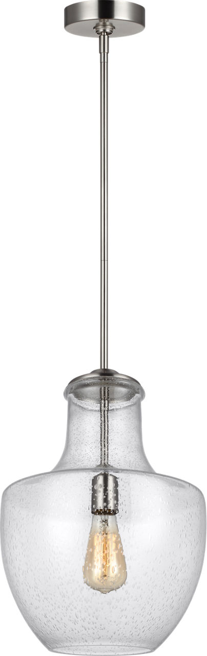 Baylor One Light Pendant in Satin Nickel