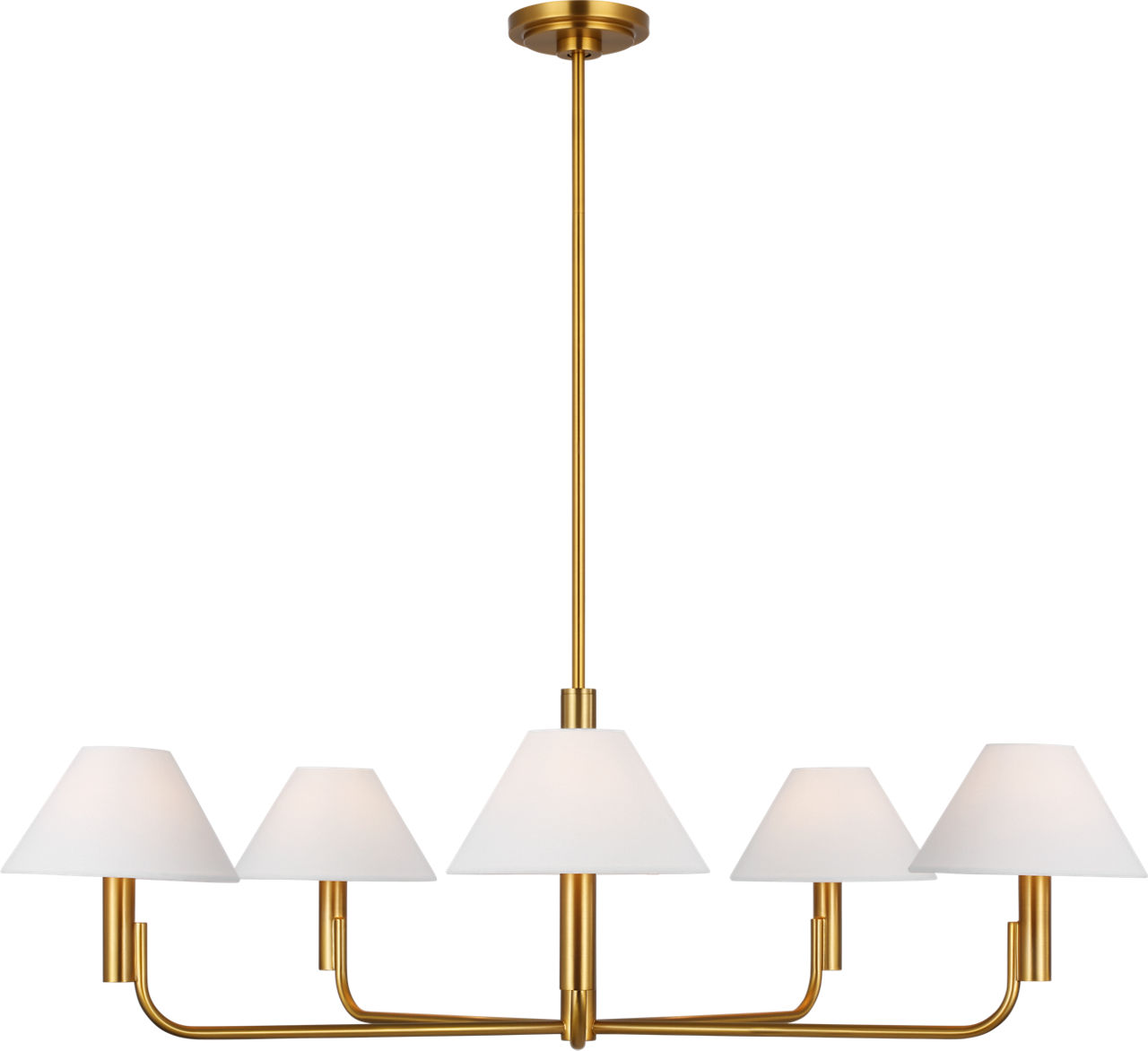 Colfax Large Chandelier Burnished Brass