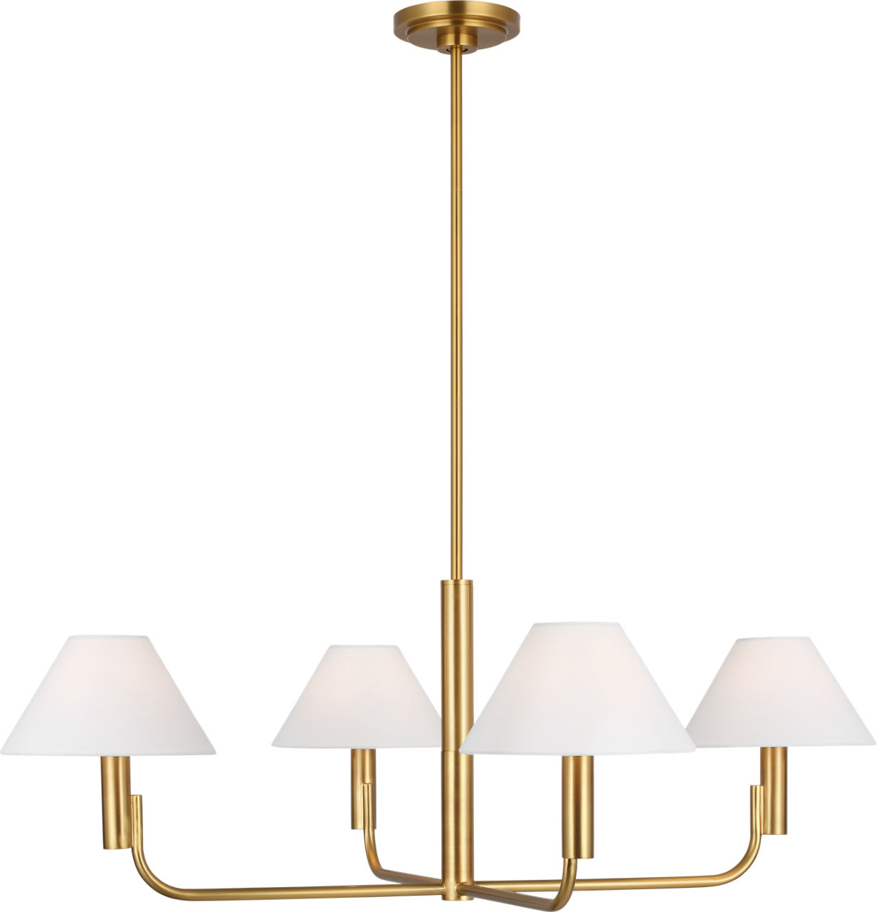 Colfax Medium Chandelier Burnished Brass