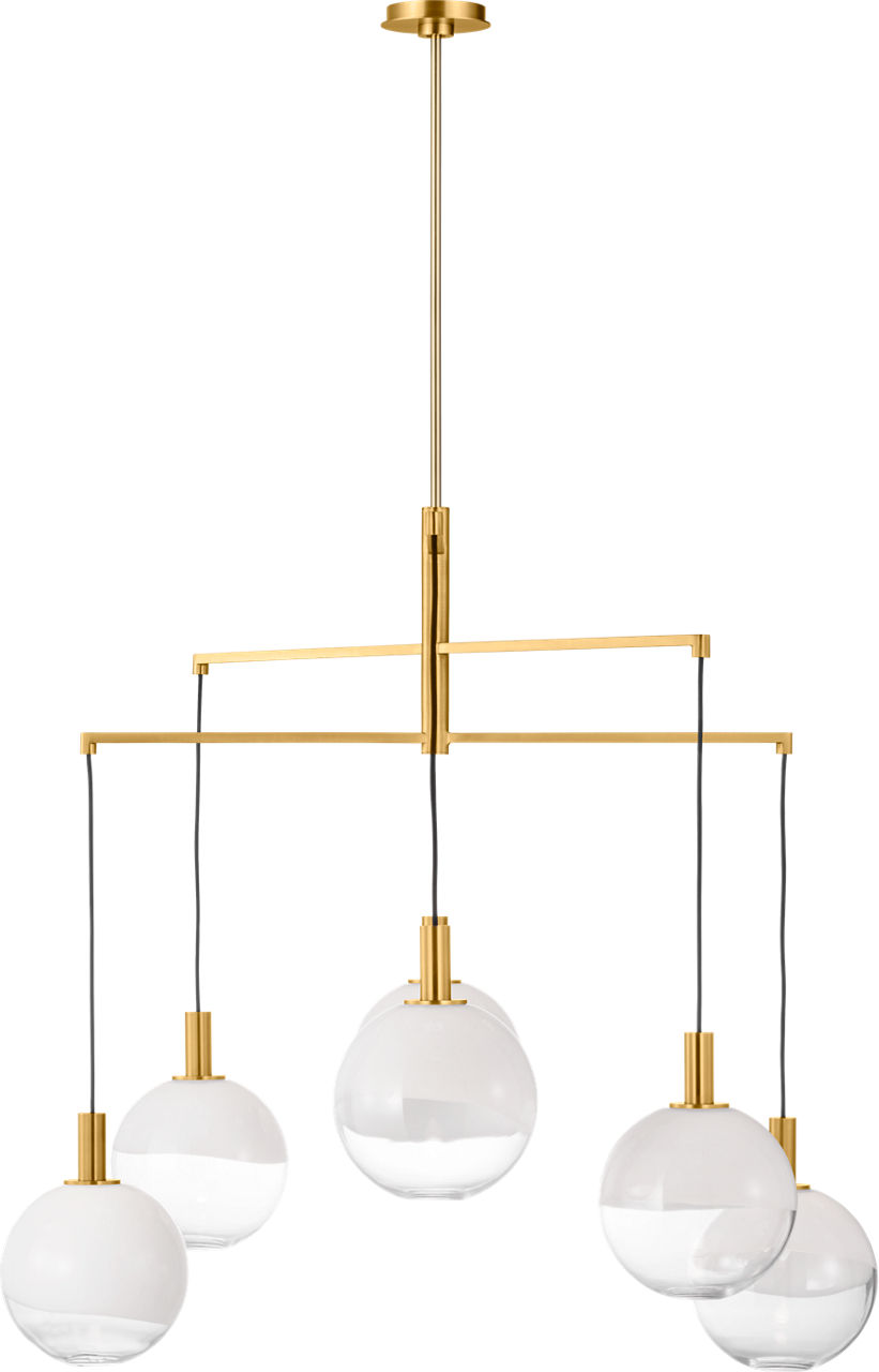 Torian Extra Large Chandelier Burnished Brass
