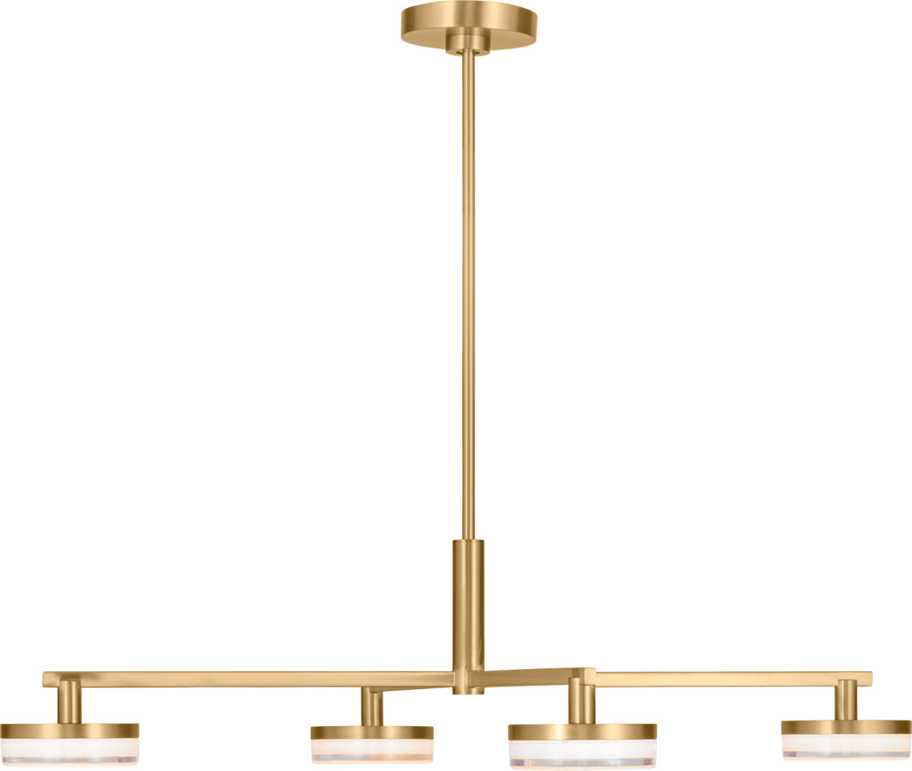 Khan Large Chandelier Burnished Brass Bulbs Inc