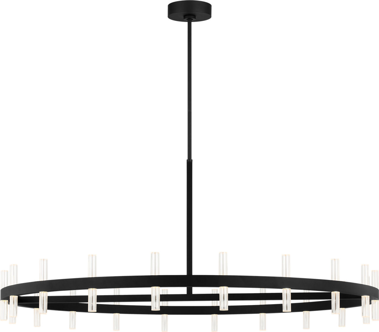 Silas 48 40L Chandelier in Midnight Black