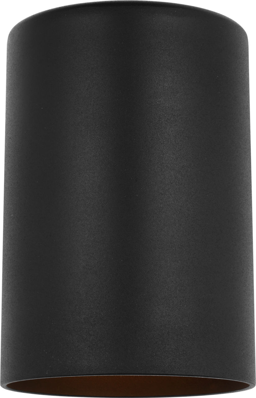Outdoor Cylinders Small One Light Wall Lantern Textured Black