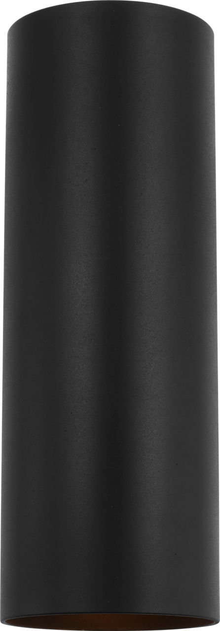 Outdoor Cylinders Medium Two Light Wall Lantern Textured Black