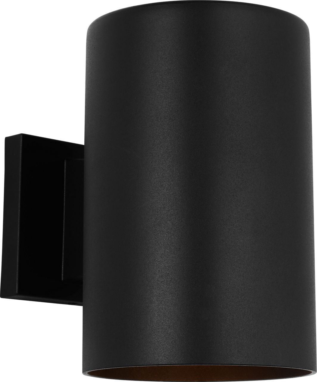 Outdoor Cylinders Medium One Light Wall Lantern Textured Black