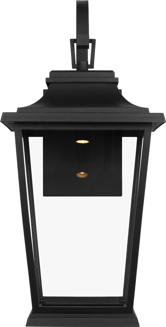 Warren Large Lantern Textured Black Bulbs Inc