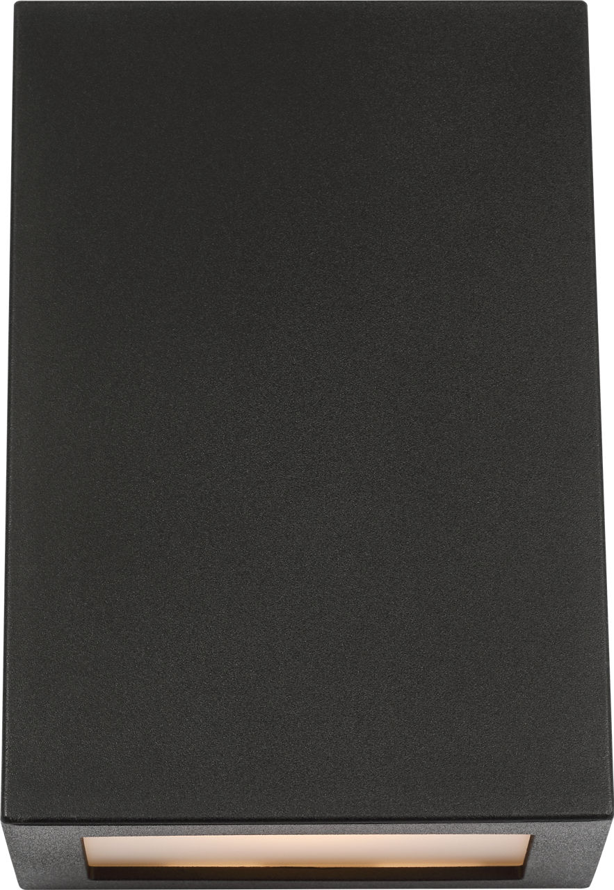 Kakudo Medium LED Wall Lantern Textured Black Bulbs Inc