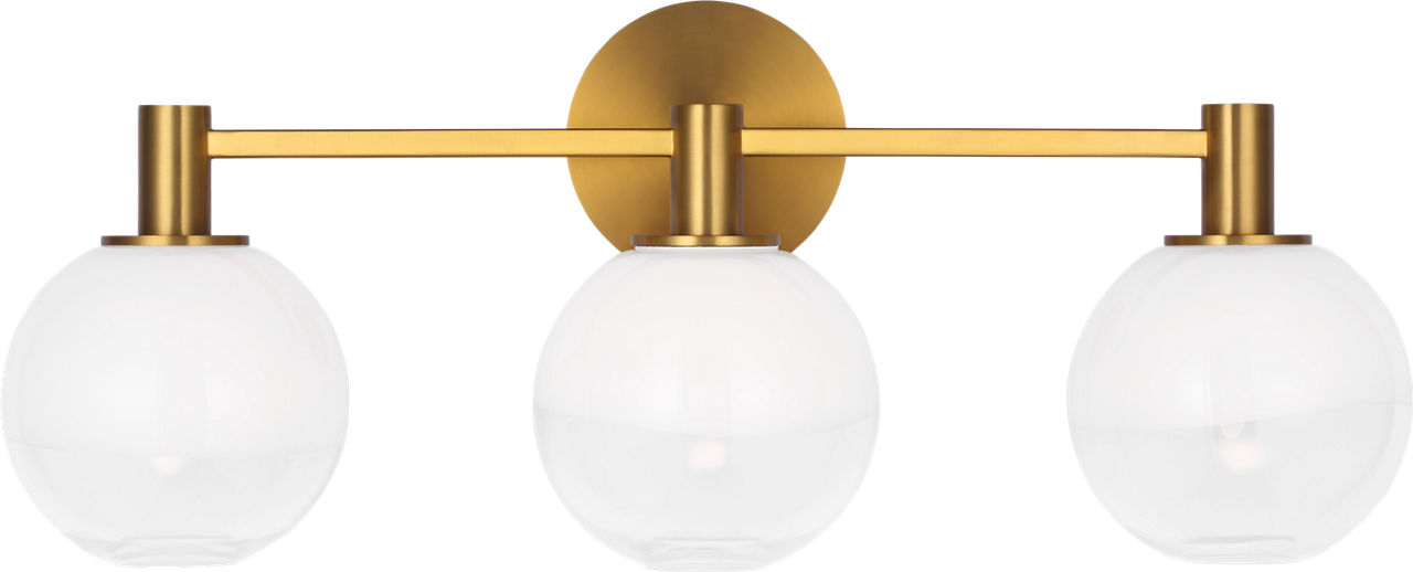 Torian 3 - Light Vanity Burnished Brass