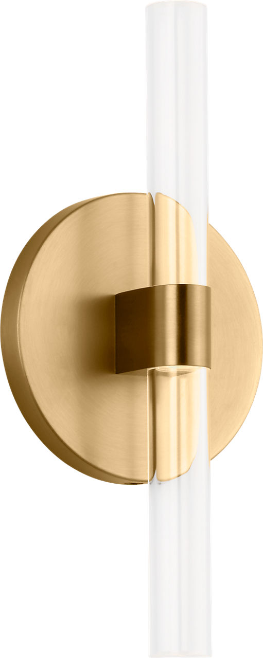 Silas 10 Sconce in Burnished Brass