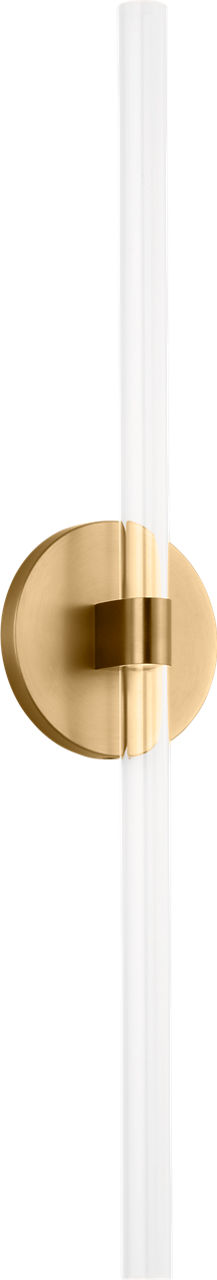 Silas 24 Sconce in Burnished Brass