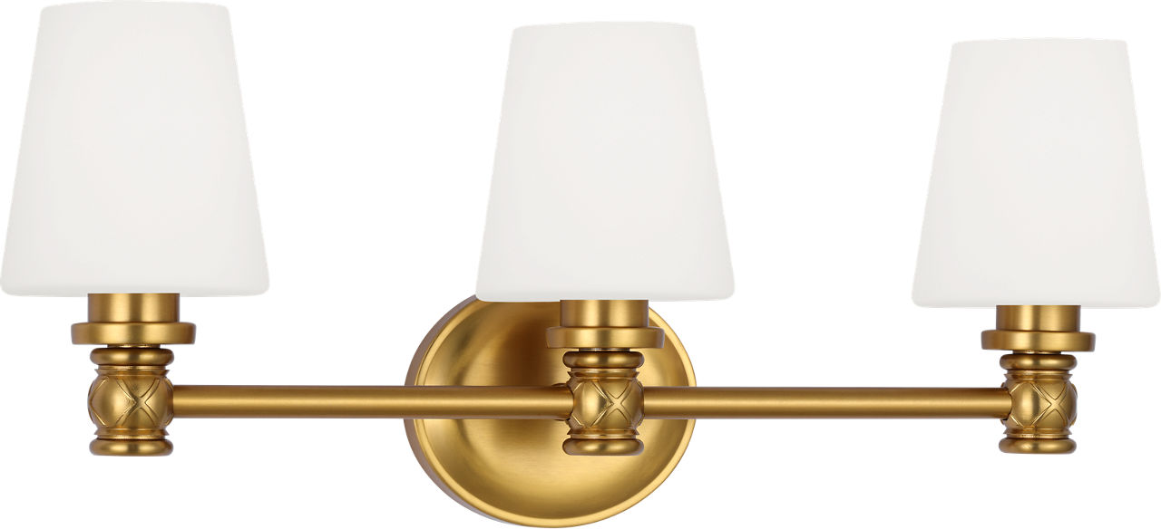 Xavierre 3 - Light Vanity Burnished Brass