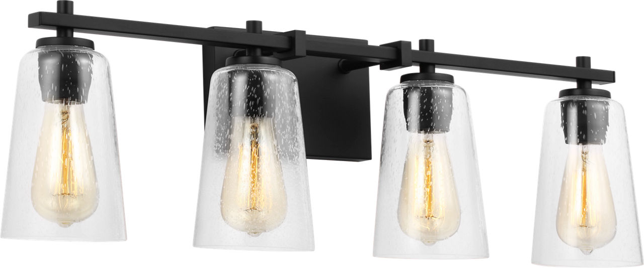 Mercer 4 -Light Vanity Midnight Black