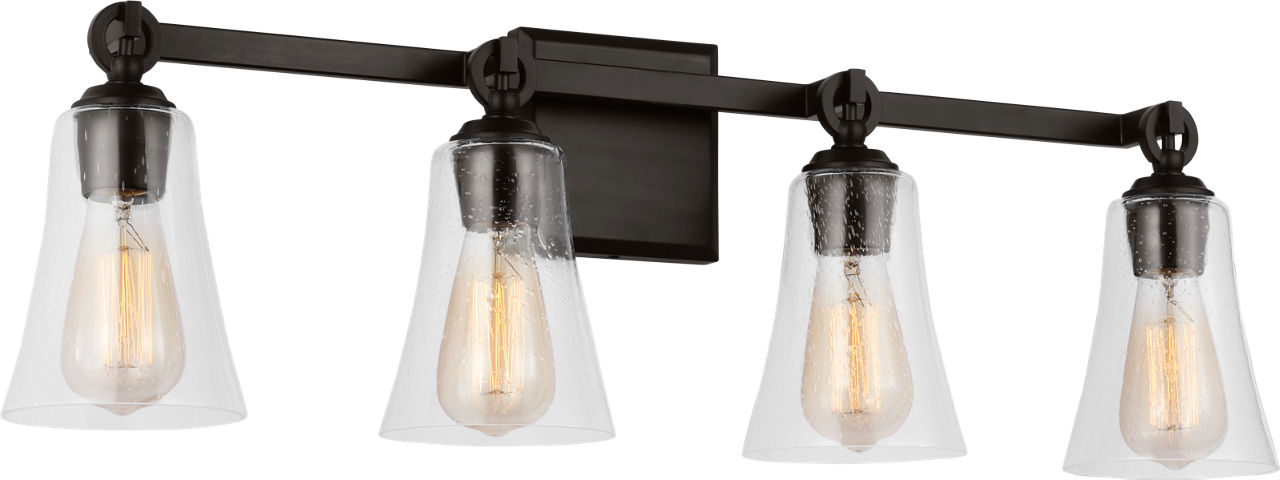 Monterro 4 -Light Vanity Aged Iron