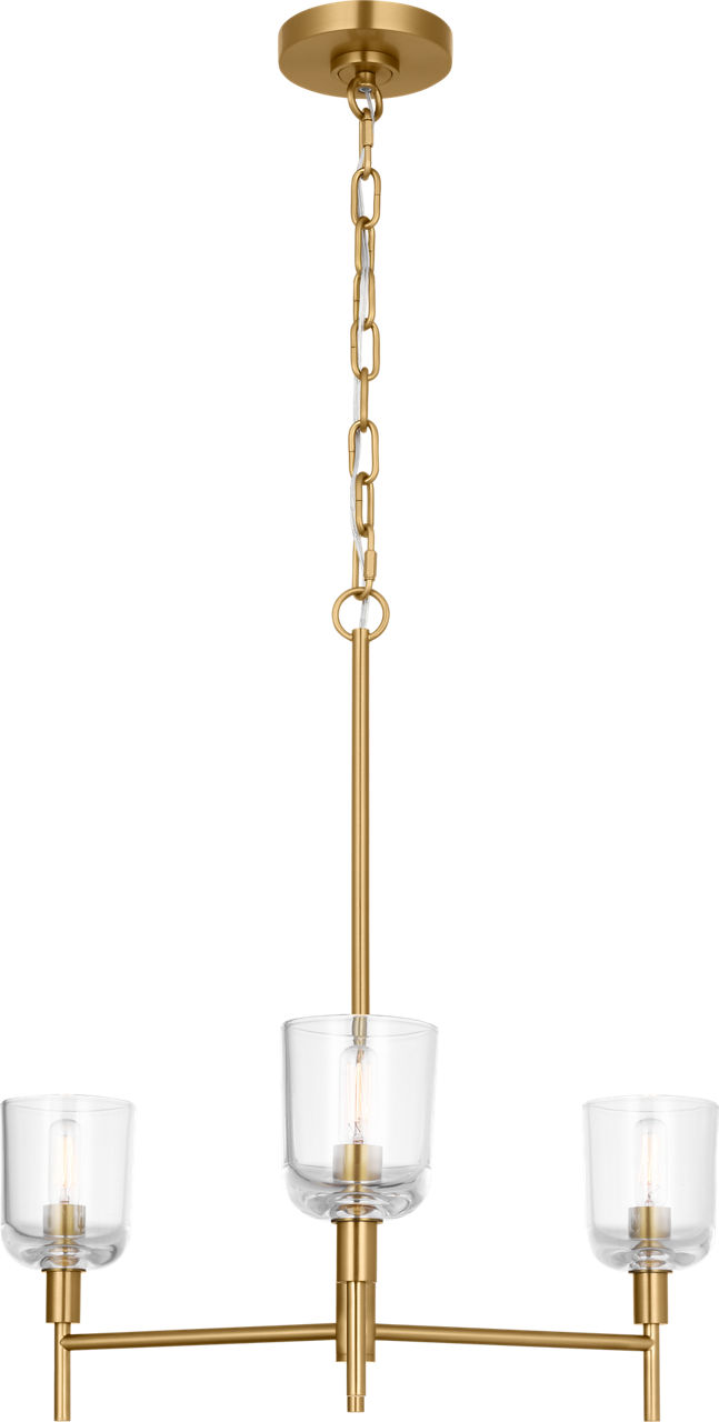 Hartley Mediium Chandelier Burnished Brass