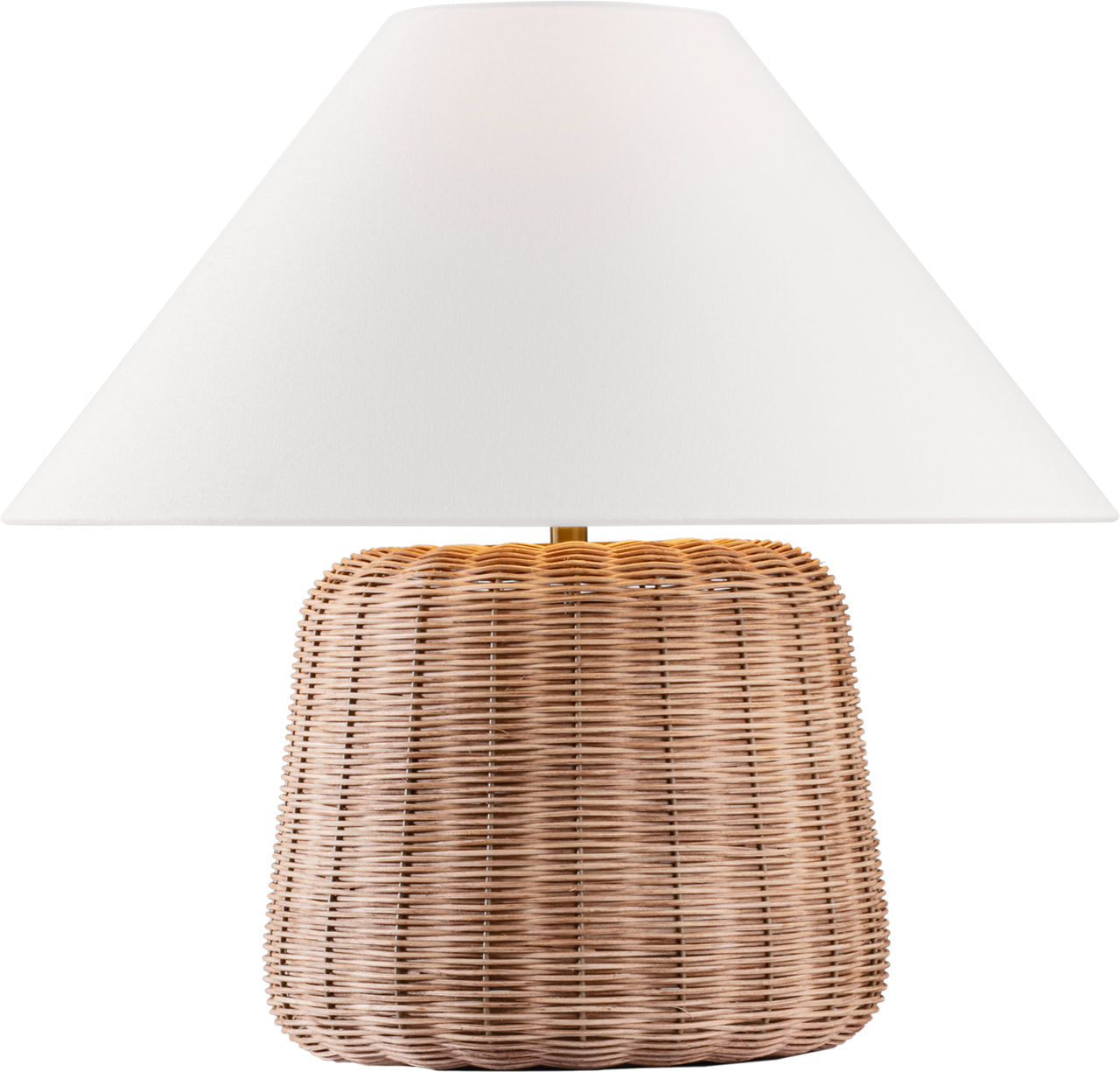 Dumar Medium Table Lamp Blonde Rattan