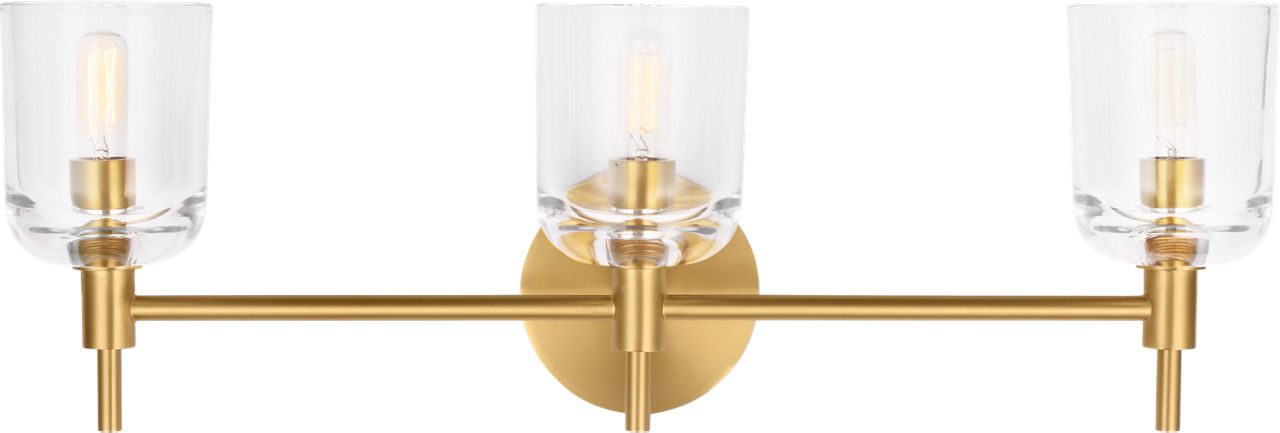 Hartley 3 - Light Vanity Burnished Brass