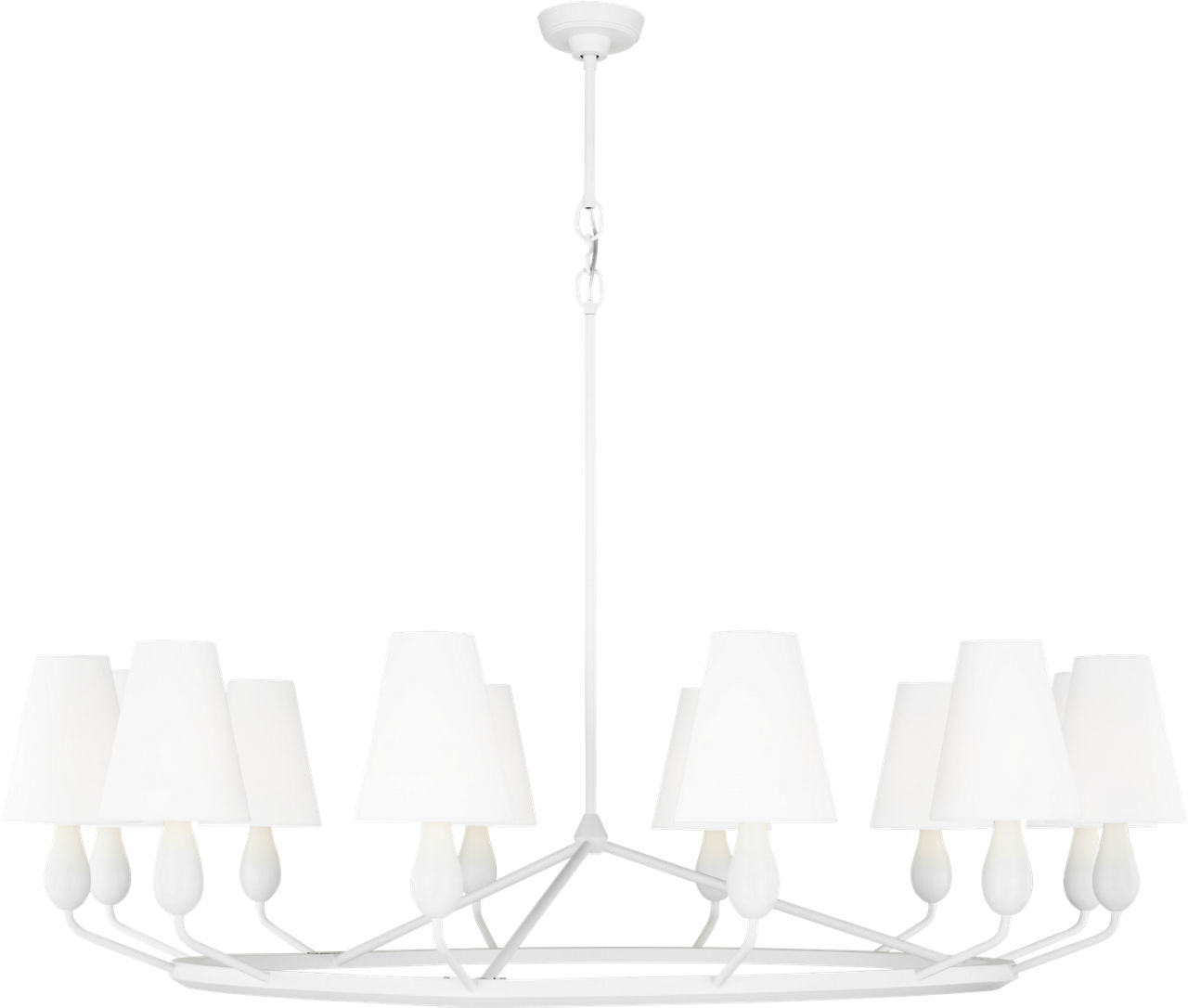 Ziba Extra Large Chandelier Matte White