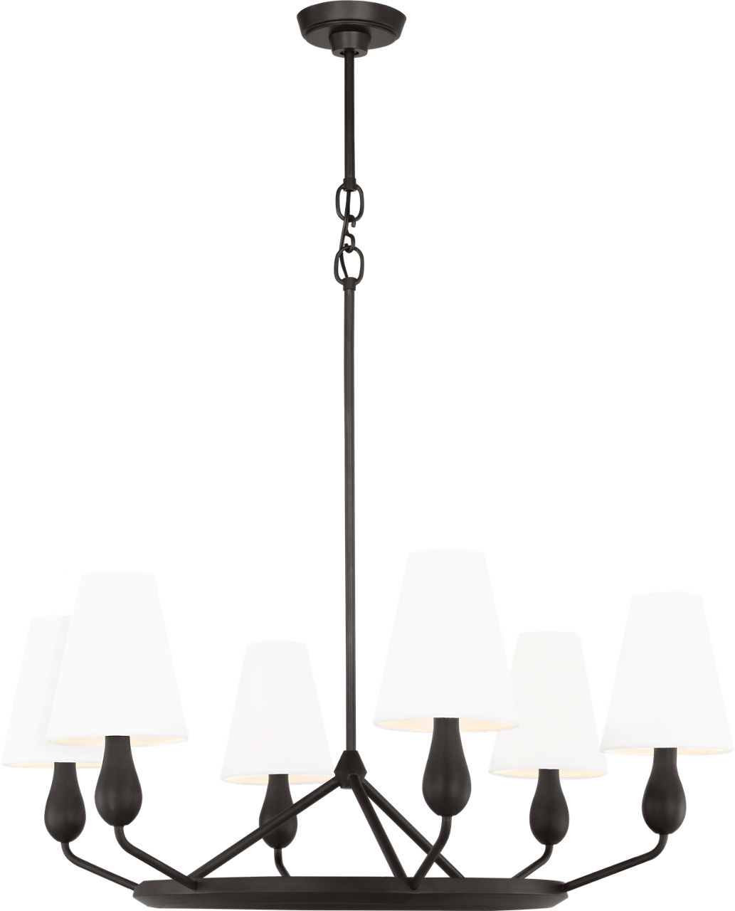Ziba Medium Chandelier Aged Iron