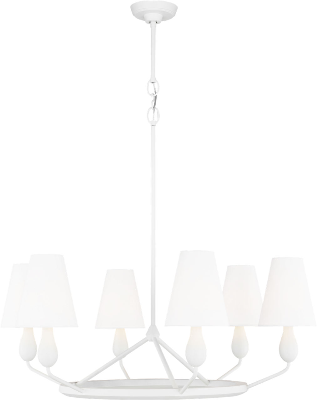 Ziba Medium Chandelier Matte White