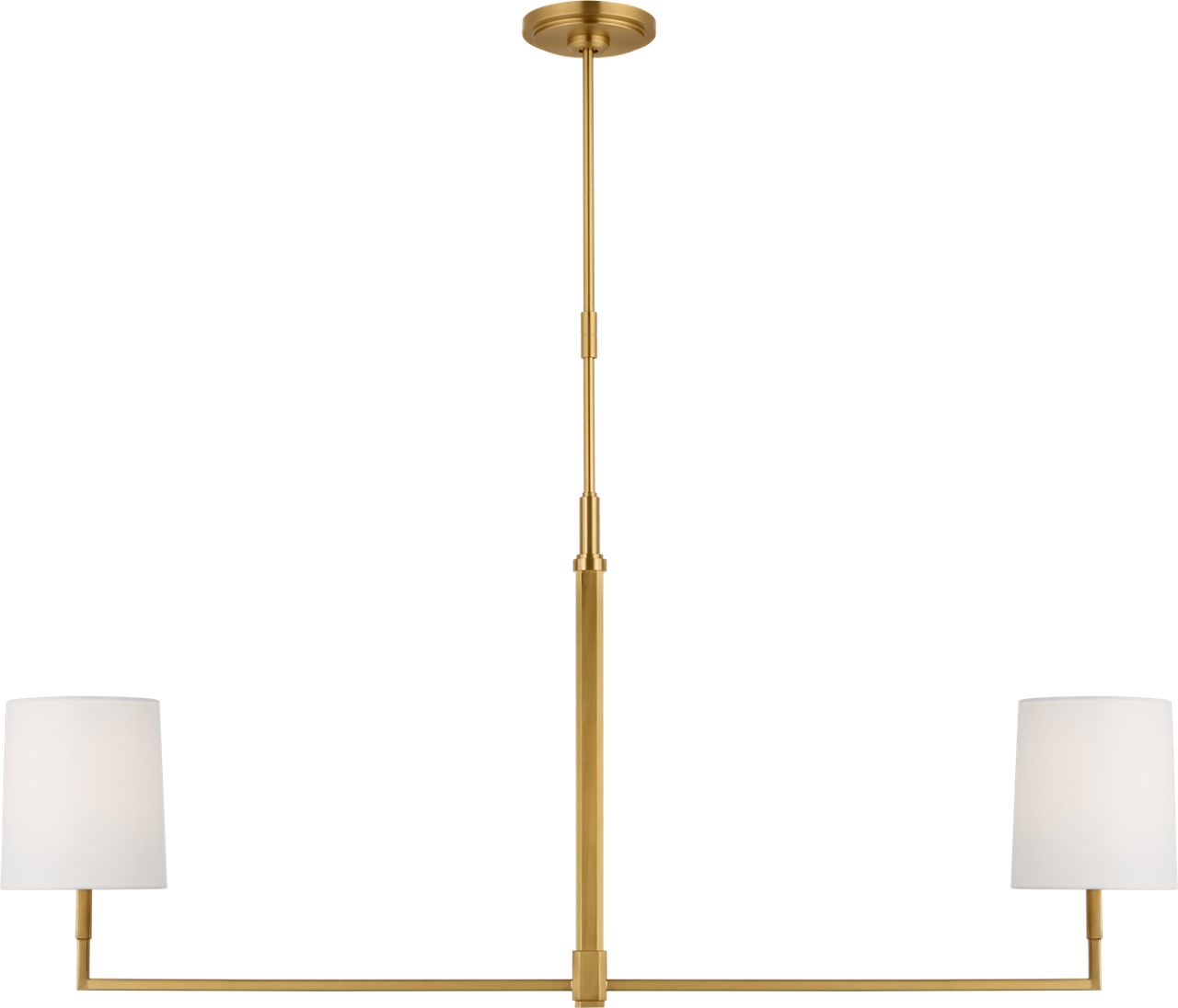 Danica Large Linear Chandelier Burnished Brass