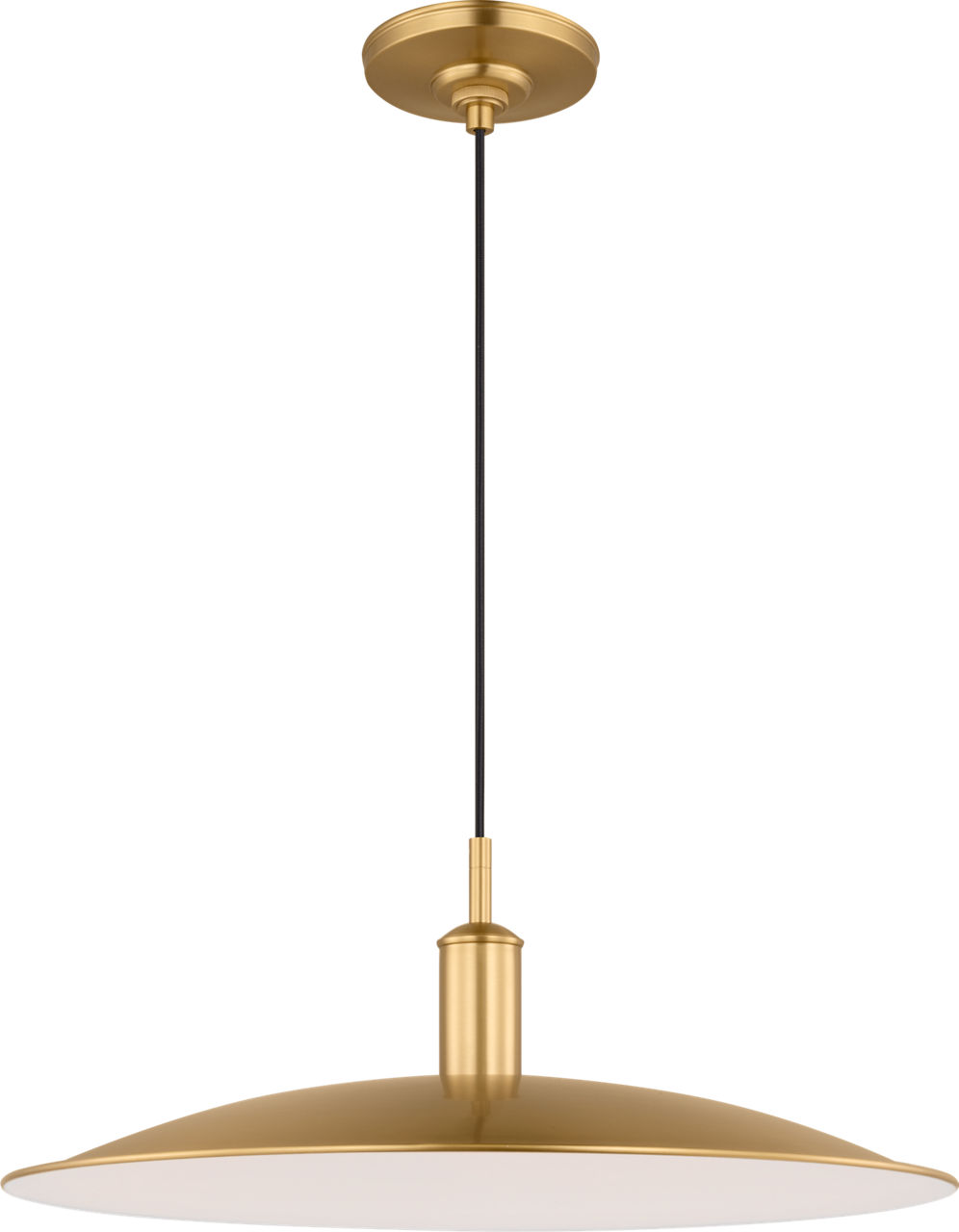 Dash Medium Pendant Burnished Brass Bulbs Inc