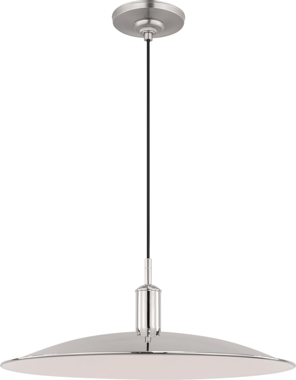 Dash Medium Pendant Polished Nickel Bulbs Inc