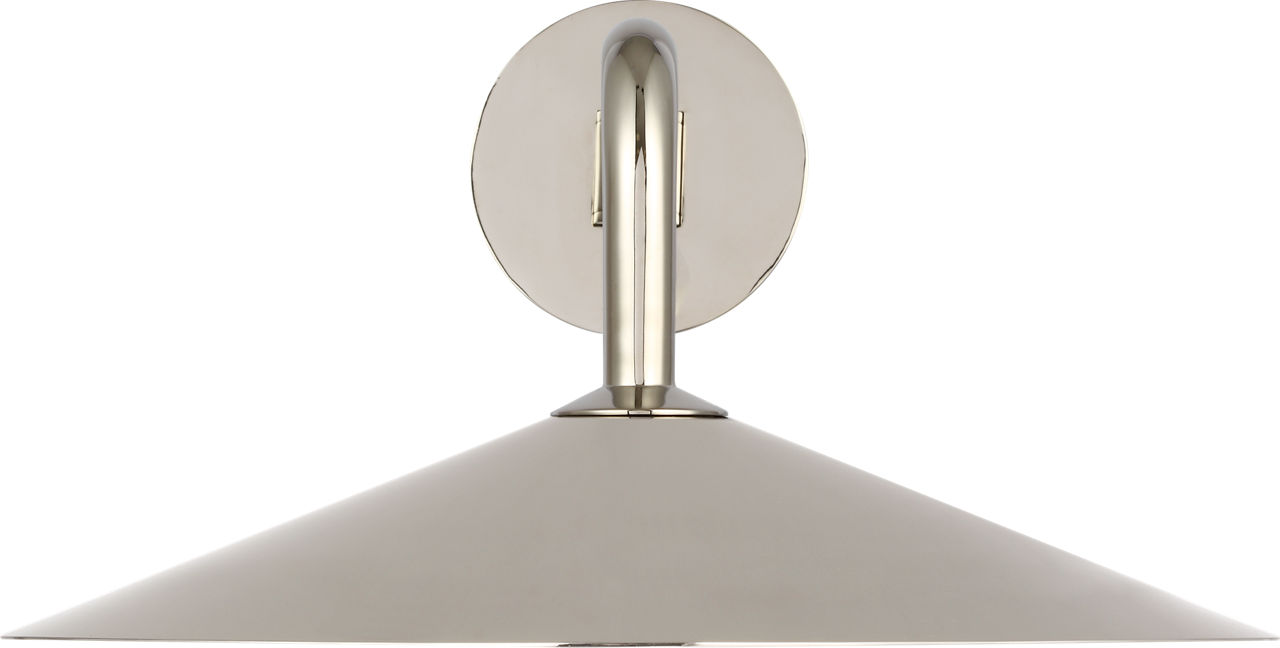 Ponce 9" Articulating Sconce in Polished Nickel with Polished Nickel Shade