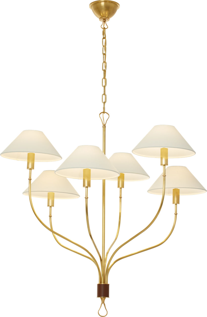 【新品未使用】アールグラージュ/Wing of Victoryライト・保証書付き Griffin Large Staggered Tail Chandelier - AL5002 | Visual Comfort
