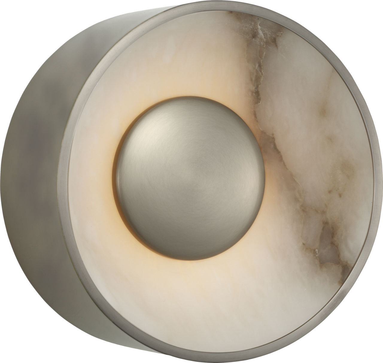 Umbra 8" Sconce in Pewter and Alabaster