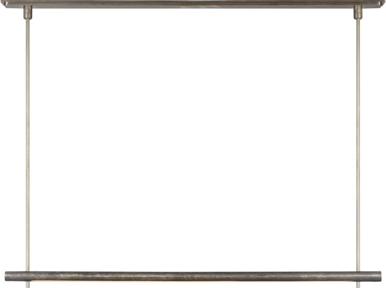 Stahl 60" Linear Chandelier in Museum Pewter with Nova Frost Lens