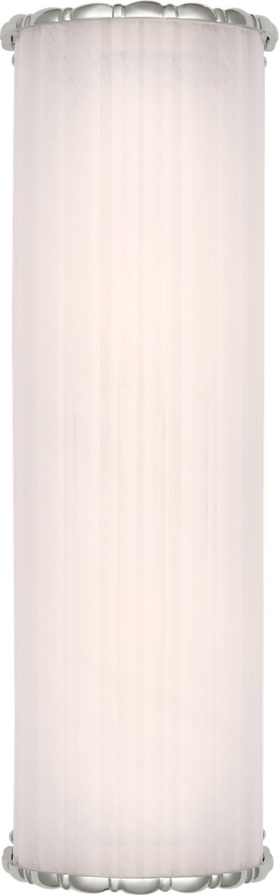 Rosehill 20" Linear Sconce in Polished Nickel with White Glass