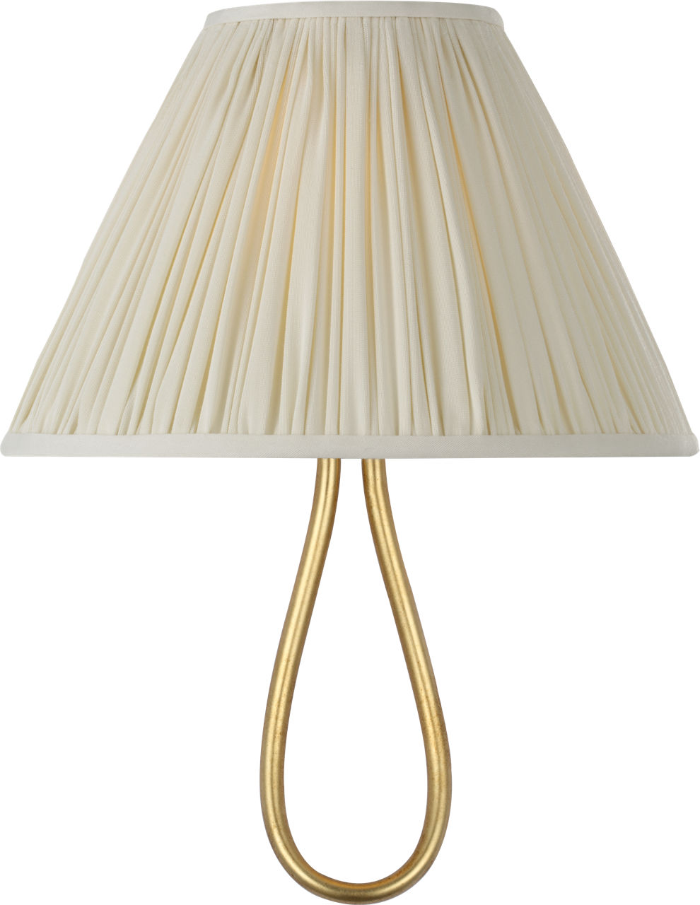 Jeanne 10" Single Sconce in Gild with Silk Pleated Shade