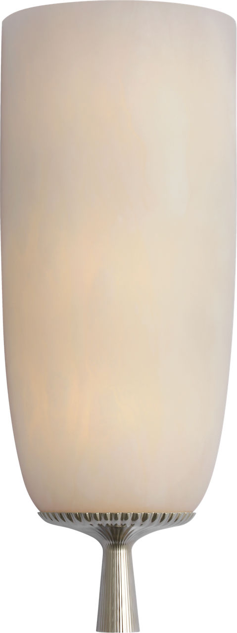 Pascal 21" Sconce in Polished Nickel with Alabaster