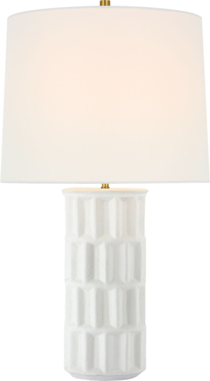 Kasia 24" Table Lamp in Sandy White with Linen Shade