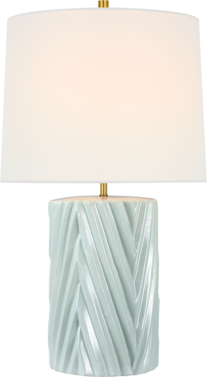 Vivara 24" Table Lamp in Pale Blue with Linen Shade